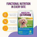 Health Extension Little Bites Dry Dog Food for Small Breeds, Chicken & Brown Rice Recipe, with Probiotics & Superfoods for Digestion & Coat Health, 1 lb Bag (Pack of 2)