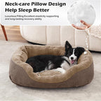 INVENHO Small Dog Bed Washable Orthopedic Calming Warming Durable Pet Bed with Anti-Slip Bottom