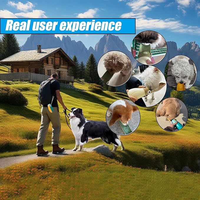 Dog Water Bottle for Walking, Portable Collapsible Dog Water Bottle, Cat Walking and Hiking Puppy Gift, Outdoor Pet Drinking Waters Bottles for Camping, Portable Pet Feeding Bowl, Give Toy Balls