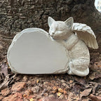 Personalized Cat Headstone,Custom Engraved Pet Memorial Stone for Cats, Durable Resin Cat Grave Marker with Heartfelt Designs,Memorial Gift for Cat Lovers