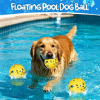 BABORUI E-TPU Dog Balls for Aggressive Chewers, Durable Dog Toy Floating Balls, Indestructible Fetch Ball for Large Medium Small Dogs, Interactive Bouncy Tennis Ball for Water Play & Teeth Cleaning