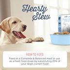 Side by Side Pork & Rabbit Stew, Cooling Dog Food for All Breeds, Made of Whole Foods, Every Ingredient Has a Purpose, No Artificial Additives, Fillers, or Gums, Ready to Serve, 12.5 oz, 3 Pack