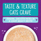 Stella & Chewy's Carnivore Cravings Purrfect Paté - Premium Grain-Free Wet Cat Food - Salmon, Tuna & Mackerel Recipe - High Protein with Bone Broth - Perfect for Picky Eaters - 2.8oz Cans (24 Pack)