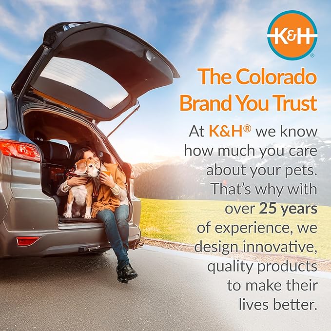 K&H Pet Products Enclosed Dog Car Seat, Travel Safety Carrier for Pets, Dog Travel Car Seat, Soft-Sided Covered Cat Carrier, Washable Pad, Multiple Entrances, Mesh Windows - Medium 24 X 19 X 17in