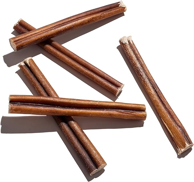 Jack&Pup 6 Inch Bully Sticks for Medium Dogs, Dog Bully Sticks for Small Dogs-6" Bully Sticks for Puppies Bully Sticks Odor Free Long Lasting Dog Chews, Beef Bully Stick (6 Inch Bully Sticks 50 Pack)