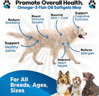 Omega 3 Fish Oil for Dogs Capsules - Salmon Oil for Dogs - Dog Fish Oil Supplement May Help Shedding, Allergy, Itching - Support Dry Skin, Joints - Dog Skin and Coat Supplement - 180 Fish Oil Pills