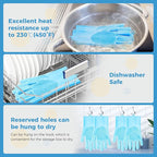 Pet Grooming Gloves, Dog Washing Gloves with Silicone Teeth, Dog Bathing Shampoo Brush, Heat Resistant Five-Finger Design for Bathing, Massaging, Hair Removal, Suitable for Dogs and Cats