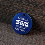 MYLUCKYTAG QR Code Stainless Steel Dog ID Tag, Engraved, Durable, Online Pet Profile, Location Alert Email