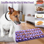 Snuffle Mat for Medium Dogs,Silicone Slow Feeder Lick Mat for Dogs Slow Eating,Encourages Natural Foraging Skill,Interactive Feed Game Toy Lick Mat Bowl for All Breed Dog