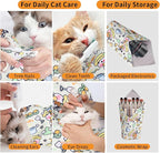 Cat Wrap for Grooming,Cat Wrap for Cutting Nails,Self-Adherent Soft Cat Blanket，Restrain The Cat to Keep Calm,Anti-Bite, Anti-Scratch, Wrap Anti-Escape Grooming Bags for Cats (Within 6lbs)