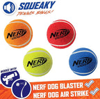 Nerf Dog 12-Piece Dog Toy Gift Set, Includes 2.5in Squeak Tennis Ball 12-Pack, Nerf Tough Material, Multicolored for All Breed Sizes