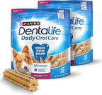 DentaLife Daily Oral Care Dog Treats for Small and Medium Dogs, Chewy Dental Treat to Freshen Breath and Fight Tartar, Chicken Flavor, 35.7 oz. each, 47 Chews each/94 Total Chews - 47 ct. Pouch