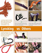 lynxking Dog Leash Slip Lead Rope Leash Strong Heavy Duty Braided Dog No Pull Training Lead for Medium Large and Small Dogs