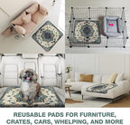 PUPIBOO Washable Pee Pads for Dogs and Cats - Super Absorbent Reusable Puppy Training Pads - 100% Waterproof, Leak-Proof & Non-Slip Whelping Pads for Pet Housebreaking