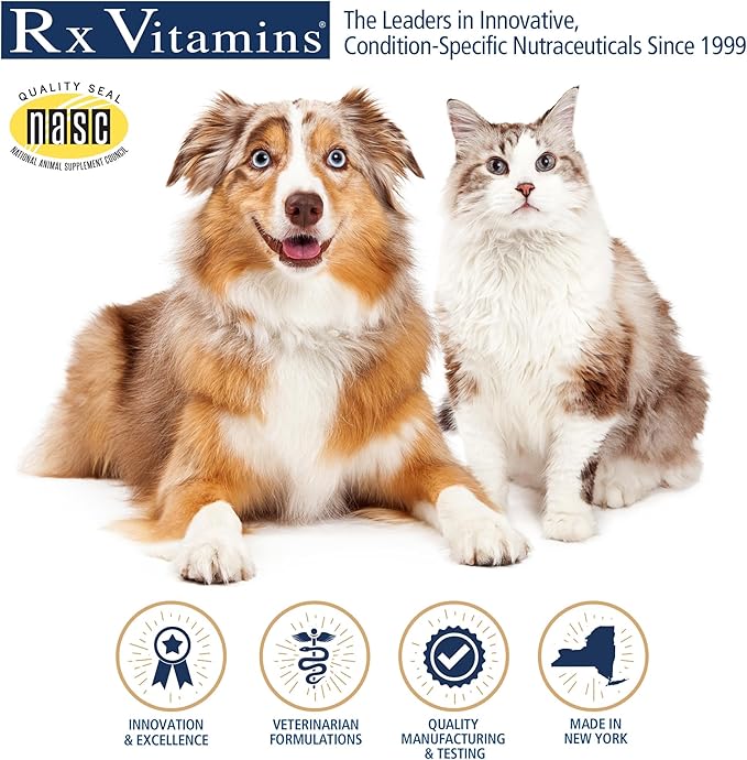 Rx Vitamins Phos-Bind - Kidney Support Supplement Powder - Phosphate Binder for Cats & Dogs for Kidney Health - Supports Normal Kidney Cleanse and Essential Kidney Care - 200g