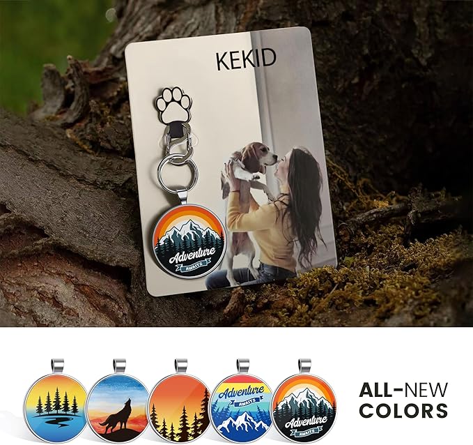 QR Dog Tags Personalized for Pets Custom Dog Tags Dog Name Tag QR Code Pet Tags Smart Pet ID Tags Free Online & Scan QR Receive Instant Pet Location Alert Email