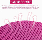 Cat Harness and Leash Set, Upgraded Escape Proof Adjustable Vest with Lead for Kitten Puppy Outdoor Walking, Soft Breathable Mesh Jacket with Reflective Strips for Dark Night (M, Rose Pink)