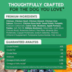 Farmland Traditions The Good List Air-Dried Dog Food, Premium Chicken & Bone Broth for Dogs, Protein Rich & Grain-Free Nutrition, 2.2 Pound Bag