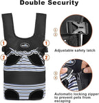 Dog Front Carrier Backpacks for Small Dogs, Legs Out Pet Carrier Sling Backpack with Adjustable Padded Ventilated Shoulder Straps, Easy-Fit for Traveling Hiking Camping,Medium