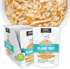 KOHA Pet Limited Ingredient Bland Diet for Cats, Chicken and White Rice Recipe Sensitive Stomach Wet Cat Food, Gentle Formula Easy to Digest Bland Diet Cat Food, 2.8 oz Pack of 12
