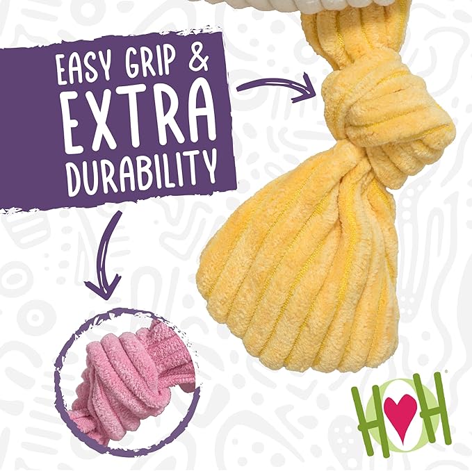 SAGEFINDS Hugglehounds® Trout Knottie® Tuffut Dog Toy | Squeaky Chew Toy | Plush Crinkle Toy | Small, Medium, Large Size Dogs