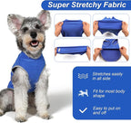 cyeollo 2 Pack Fleece Dog Sweater Pullover Dog Sweatshirt Reflective Lightweight Sweaters Warm Clothes for Medium Dogs Boy Girl Pet Apparel Blue, Mist Blue, XXL