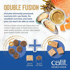 Catit Recipes Double Fusion Skin & Coat Cat Food – Ocean Fish Recipe, High-Protein, Freeze-Dried Raw Toppings, Omega-Rich for Healthy Skin & Fur, No by-Products, Minimally Processed, 4 lb