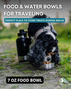 32 oz. Portable Dog Water Bottle and Bowl, Perfect for Walking, Hiking and Travel