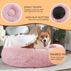 JOLLYVOGUE Dog Bed, Calming Anti-Anxiety Large Dog Bed, Fluffy Donut Cushion for Medium and Large Pets (27"/30"/36")