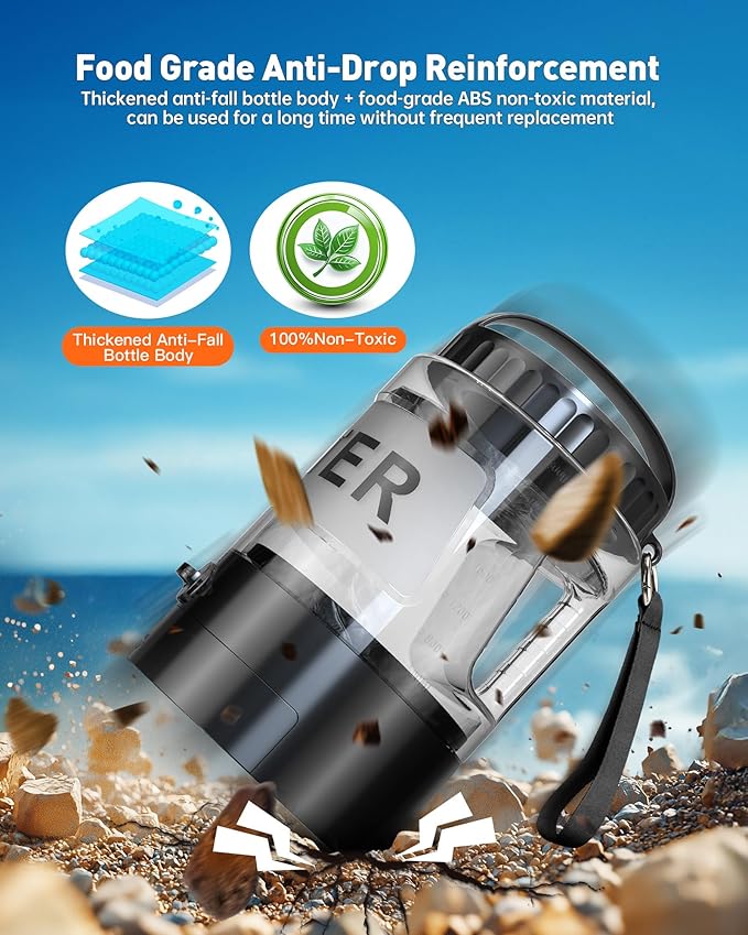 Portable Dog Water Bottle Bowl - 95 oz Travel Water Bowl Dispenser for Dogs Leak Proof, Suitable for Large Pet Drinking, A Must Have for Outdoor, Camping, Walking, Beach, Hunting, and Other Scenes