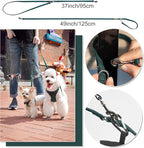 Puppytie No Pull Small Dog Harness with Multifunction Dog Leash,Lightweight Soft Adjustable No Choke Escape Proof Pet Harness Vest Pet Harness Vest,Plaid Green,S