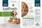 JustFoodForDogs JustFresh Home-Cooked Chicken and Beef Dog Food Variety Pack with No Preservatives, Resealable Packaging, Human Grade Wet Dog Food, 12 oz - 8 Pack