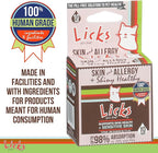 Licks Pill-Free Cat Skin & Allergy - Omega 3 Allergy Relief - Cat Vitamins & Supplements for Itchy Skin - Turmeric Supplement - Gel Packets - 10 Use