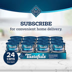 Blue Buffalo Tastefuls Natural Tender Morsels Wet Cat Food, Chicken Entrée 3-oz cans (Pack of 24)