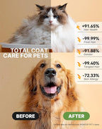 5-in-1 Cat Hair Brush & Gromming Rakes, Cat Steam Comb for Long or Short Haired Indoor Cats, Dog Hair Spritz Comb for Deshedding and Untangling, Pet Brush for Dog Kitten Rabbit Massage