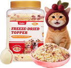 Wellix Dog & Cat Food Topper - Cranberry Treats Freeze Dried Egg Yolk & Chicken Flavor Low Calorie - Support Kidney Bladder & Urinary Health - Healthy Cat Treats for Indoor Cats