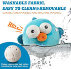 Dog Toys,Rechargeable Crinkle Chew Interactive Squeaky Toy with Jumping Music Moving Ball for Small Medium Large Breed Puppy Toys to Keep Pets Busy (Puffer)