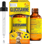 Canis&Cattus Liquid Glucosamine Dogs and Cats – Joint Supplement with MSM & Chondroitin – Mobility & Hip Support for Pets – Beef Flavor – 2oz