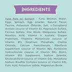 LOVE, NALA - Natural Adult Cat Wet Food - Pate Tuna with Spinach Recipe- Grain Free, Non-GMO, Lean Protein, Iron, Digestive Fiber Blend, Added Minerals & Vitamins - 12 Pack 2.4 lbs.