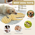 Prime Pets Dog Toys for Large Dogs, 27” Extra Large Plush Octopus Dog Toy, Crinkle Squeaky Dog Toys for Small Medium Large Dogs, Tug of War Dog Chew Toy, Yellow