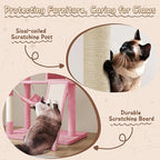 Yaheetech 63.5″ H Cat Tree, Multi Level Cat Tree Condo with Basket Hammock Scratching Post, Cat Furniture for Indoor Cats