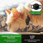 Tile Sticker Cat Collar Holder (2024): The Smallest, Lightest, and Most Comfortable Tracking Case for Cats - Track Your Pet with iPhone Samsung Android Device - Life360 for Boy Girl Kittens (Red)