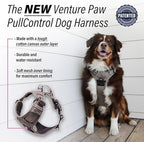 Doggie Design Venture Paw No Pull Dog Harness - Simple Adjustable Puppy Harness - Anti Pull Dog Collar for Walks and Outdoor Adventures - Dried Sage, XL