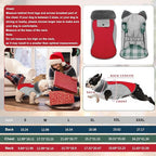 Doglay Dog Coat Waterproof Warm Dog Winter Jacket,Christmas Reflective Fleece Puppy Winter Coat with Harness Hole, Adjustable Snow Jacket for Small Medium Large Dogs