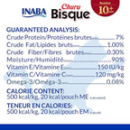 INABA Churu Bisque for Cats Senior 10+, Creamy Purée Side Dish Pouch, 1.4 Ounces per Pouch, 12 Pouches Total, Tuna with Salmon Recipe
