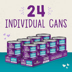 Stella & Chewy's Carnivore Cravings Purrfect Paté - Premium Grain-Free Wet Cat Food - Salmon, Tuna & Mackerel Recipe - High Protein with Bone Broth - Perfect for Picky Eaters - 5.2oz Cans (24 Pack)