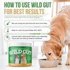 Wild Gut - Natural Probiotic Supplement for Pets | Supports Digestive Health & Gut Microbiome | 8 Probiotic Strains | 3 Bottles