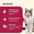 Nutrish Everyday Digestion Dry Cat Food, Chicken Brown Rice and Salmon Recipe with Peas and Carrots, 3 lb. Bag, 4 Count, (Rachael Ray)