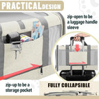 Pet Carrier for Large Cat 20 lbs+ / Soft Sided Small Dog 12 Pounds Travel Crate Top Load/Collapsible Kitty Carry Bag Big Kitten Mesh/Sturdy Animal Transport cage Kennel Long Trips Beige
