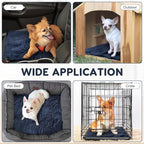 4 Pack Self Warming Cat Bed Pad Self Heating Cat Dog Mat with Fluffy Faux Fur Plush Cat Calming Bed Thermal Cat Mat Washable Pet Pad Anti Slip Bottom for Outdoor Indoor Pets 16" x 20"